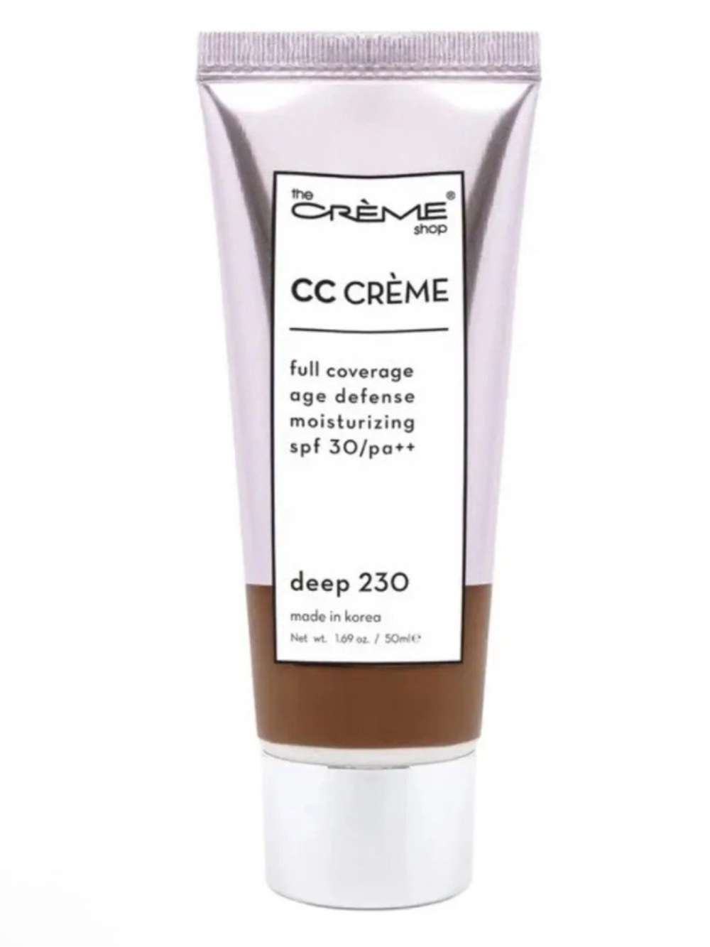 The Crème Shop CC Crème SPF 30 - Deep 230 (Moisturizing Full Coverage)
